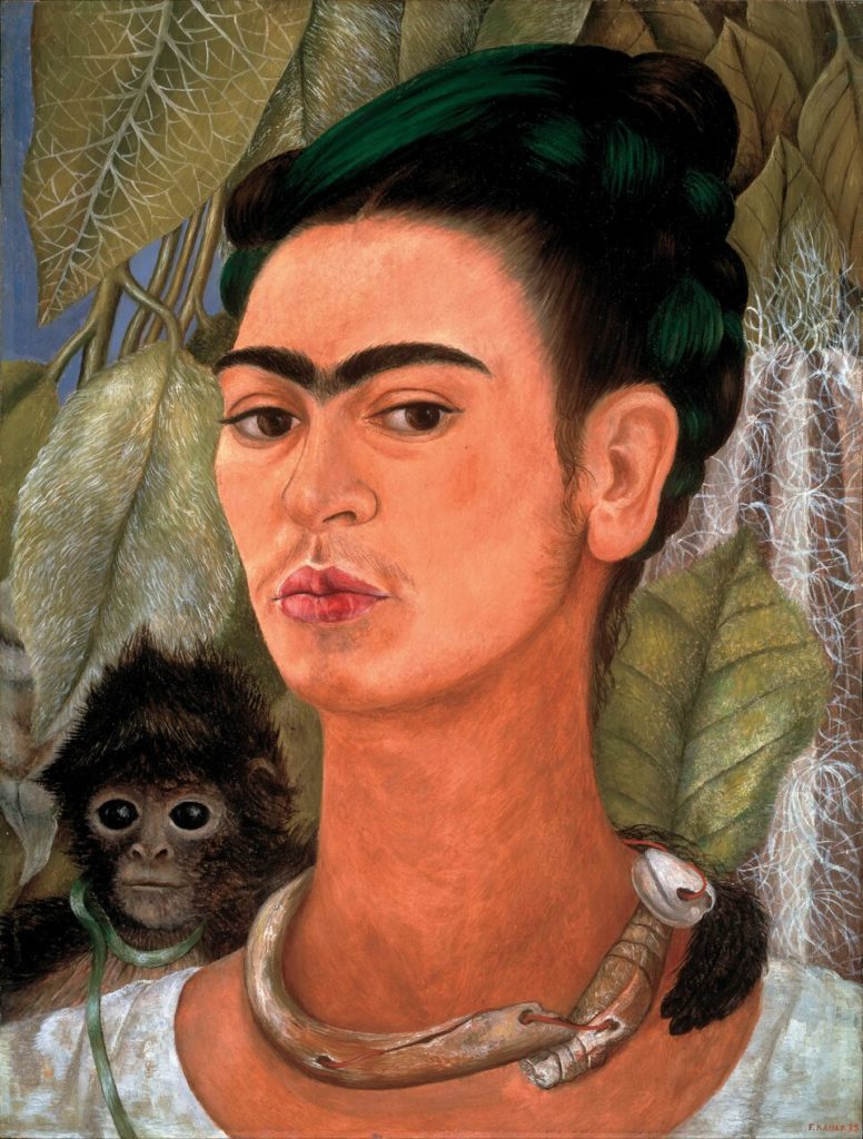 Ritratto con scimmia Frida Khalo